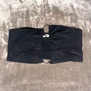 Black crop top